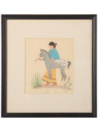 Harrison Begay (Diné, 1917-2012) Various Prints and Gouaches on Paper
