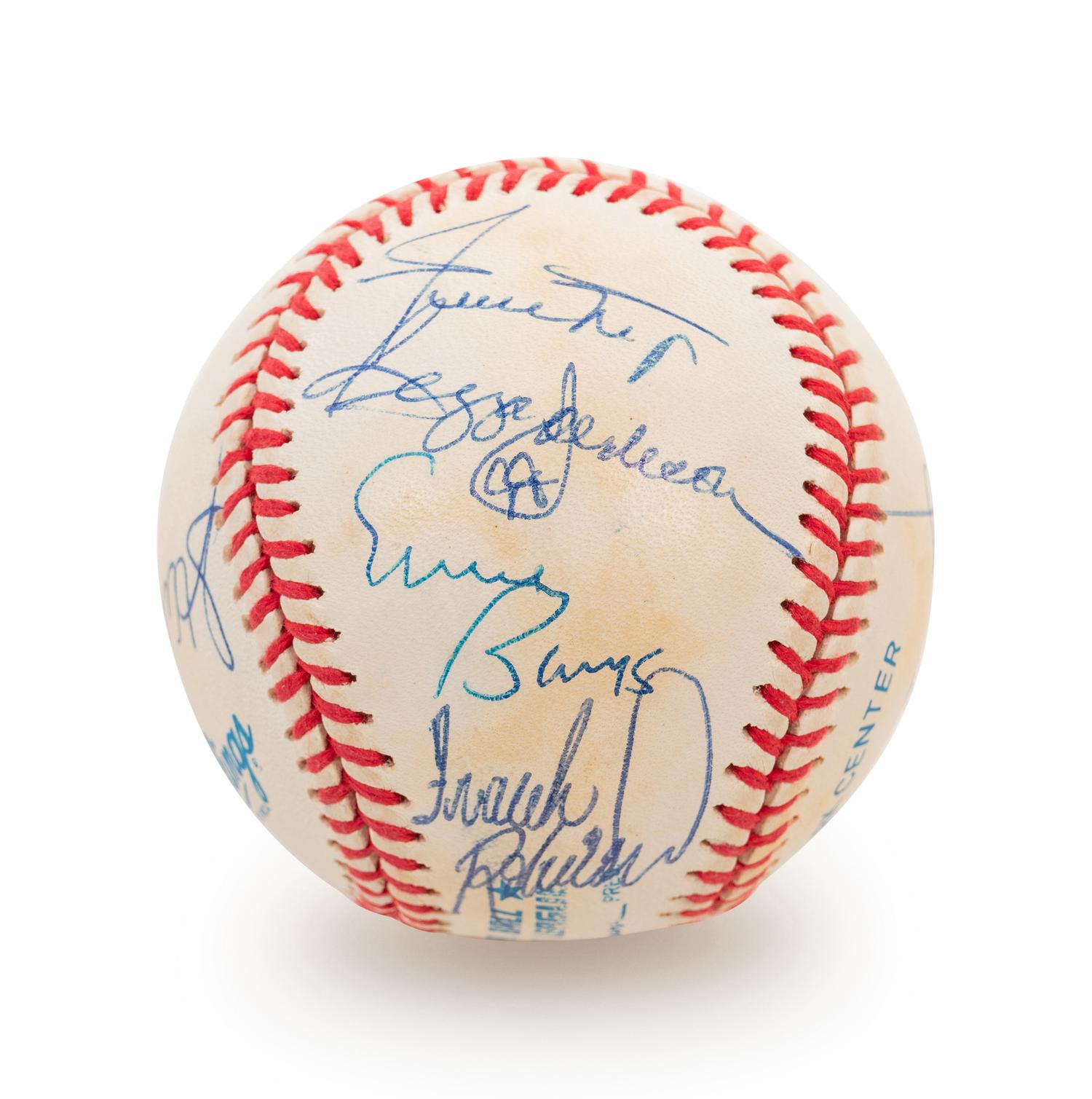 A 1980s 500 Home Run Club Signed Autograph Baseball Featuring 11 Autographs (PSA Authentic)