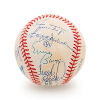 A 1980s 500 Home Run Club Signed Autograph Baseball Featuring 11 Autographs (PSA Authentic)