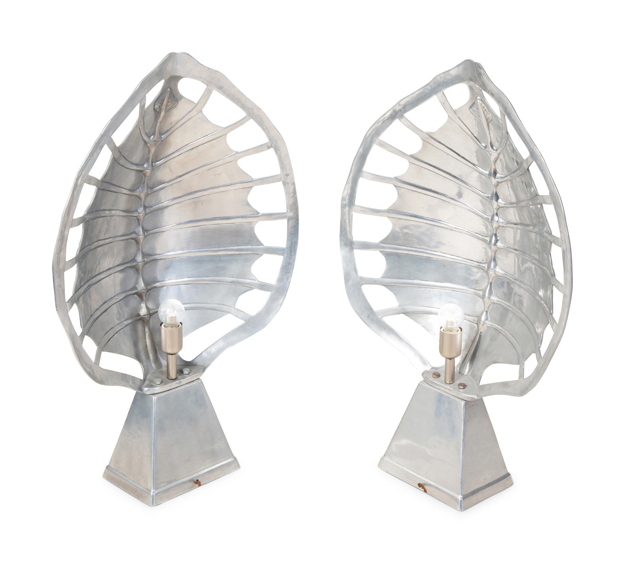 Pair of Arthur Court Tortoise Table Lamps — AMERICAN, CIRCA 1975