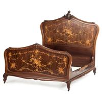 An Aesthetic Movement Mahogany, Inlay and Mother of Pearl Bedroom Set from Katherine Graham's Estate