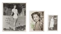 A Group of Three Mitzi Gaynor Autographed Photos Largest 10 x 8 inches.