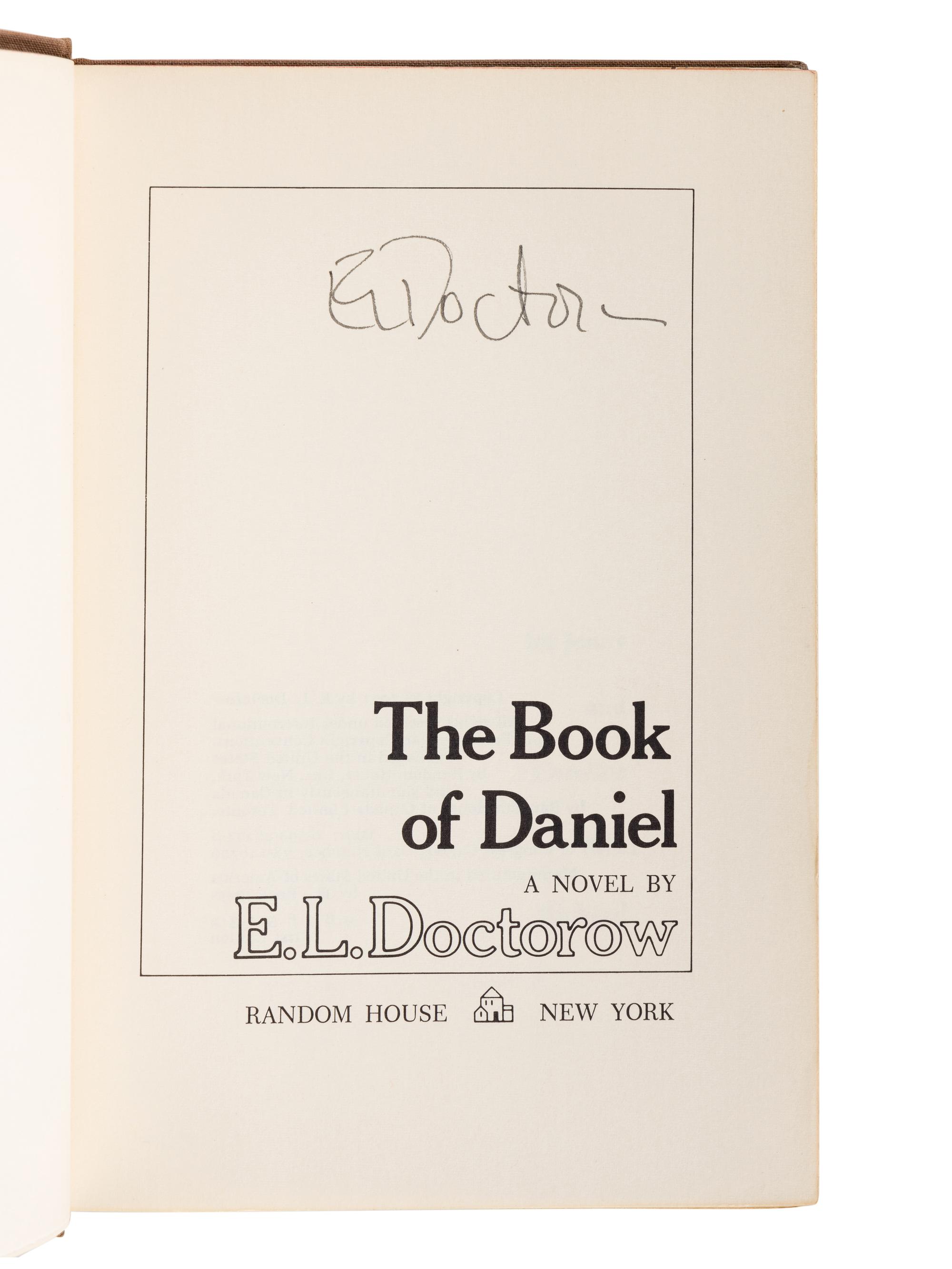 DOCTOROW, Edgar Lawrence (1931-2015). A group of 5 works by Doctorow, MOST FIRST EDITIONS, MOST SIGNED, comprising: