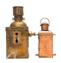 Two French Railroad Lanterns