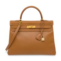 Hermès, Kelly 35 in Gold Epsom