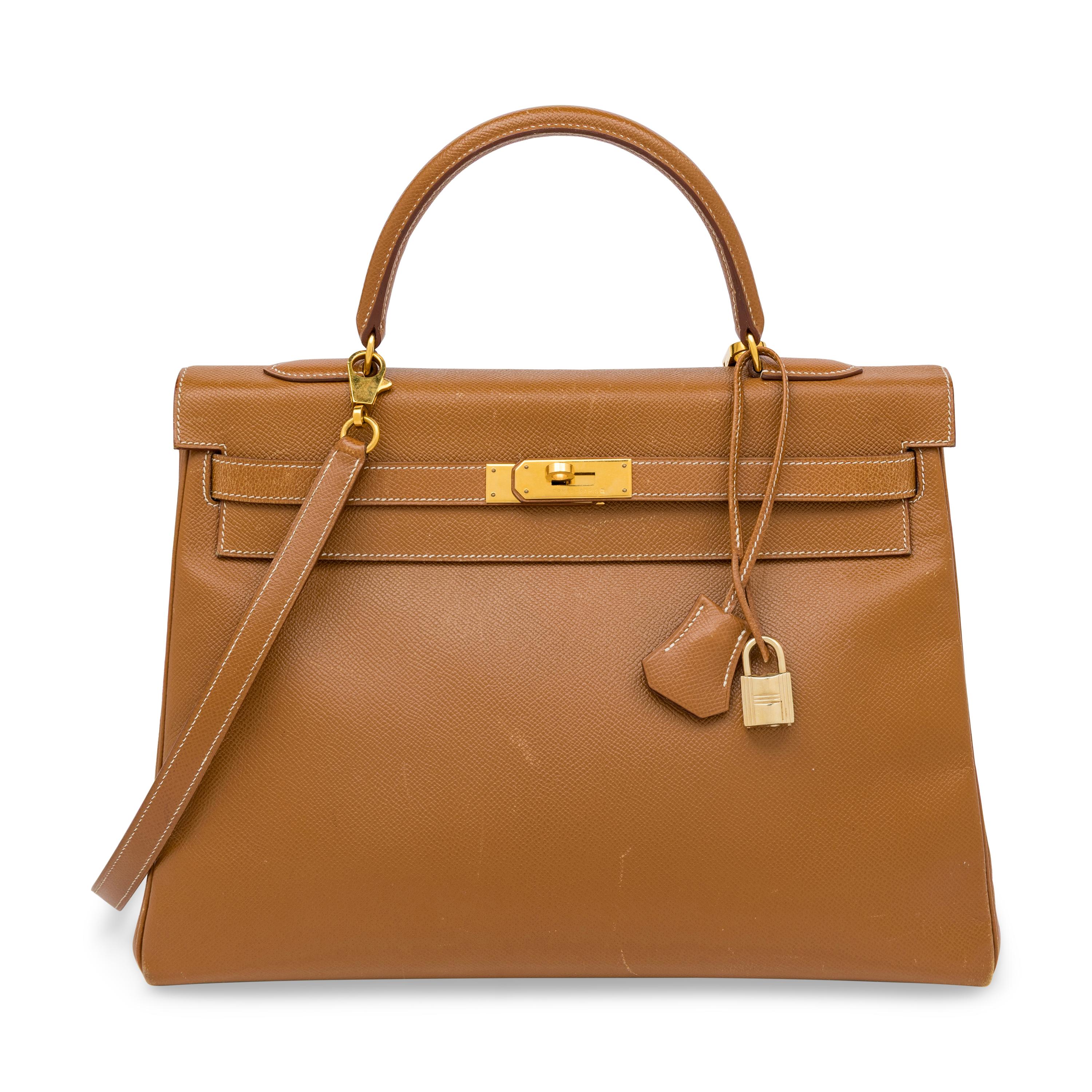 Hermès, Kelly 35 in Gold Epsom