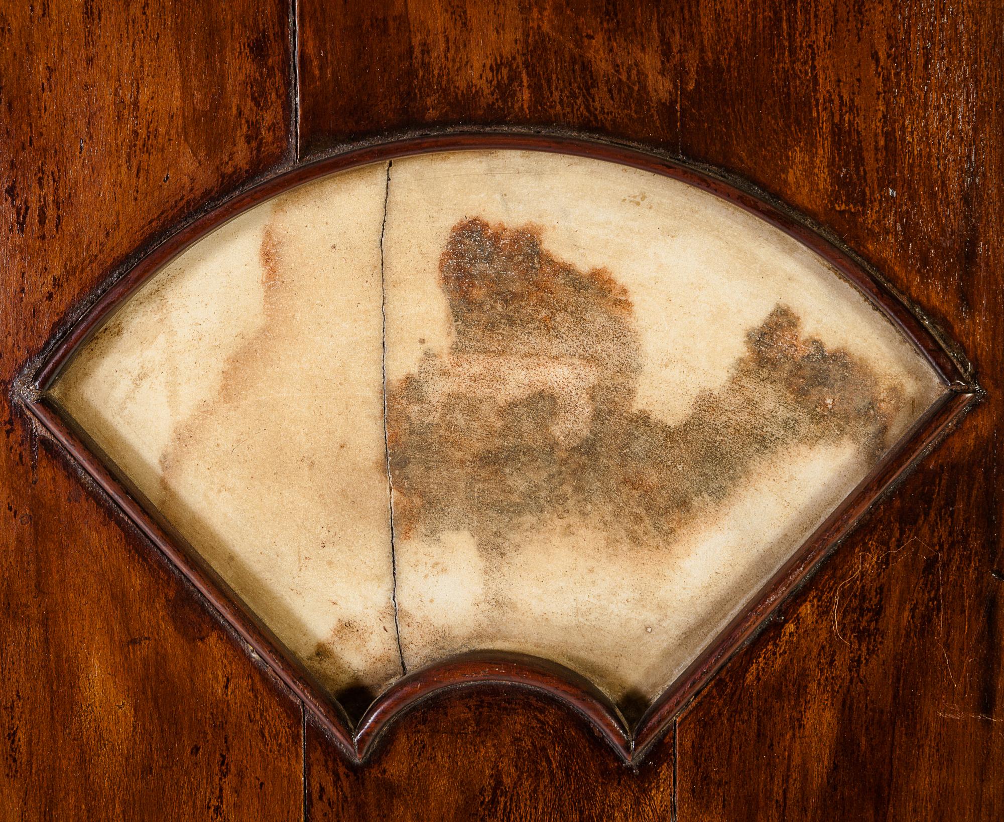 A Set of Four Marble Inset Hongmu Wall Panels