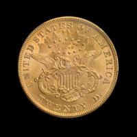 A United States 1873 Liberty Head: Open 3 $20 Gold Coin