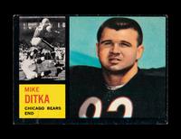 A 1962 Topps Mike Ditka Rookie Football Card No. 17