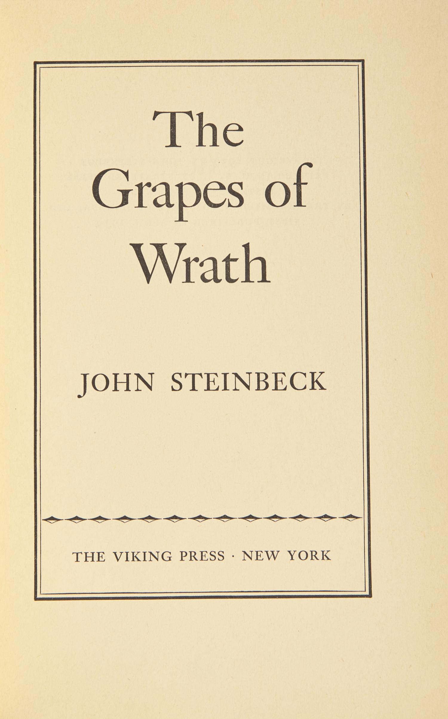 [Literature] Steinbeck, John. The Grapes of Wrath