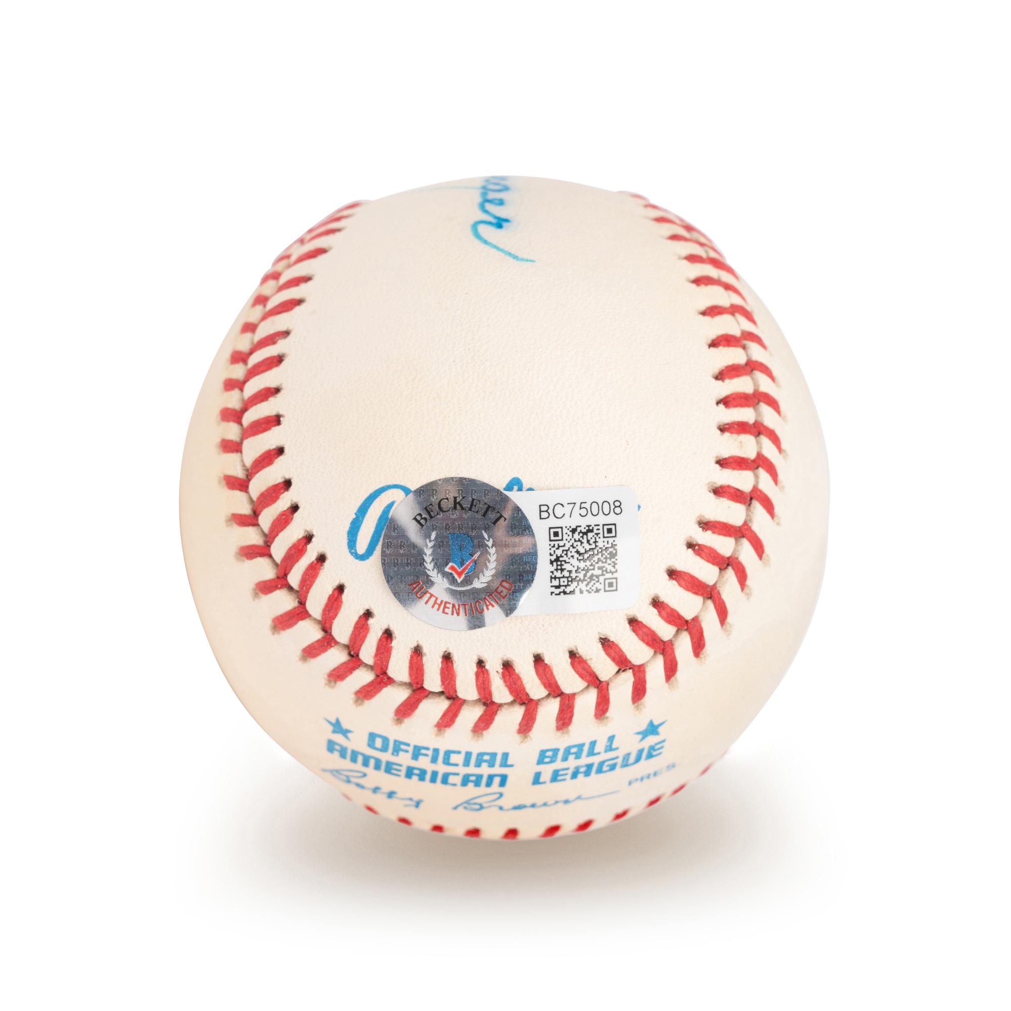A Charlie Gehrigner Signed Autograph Baseball (Beckett Authentication Services BAS Certified),