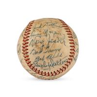 A 1953 Milwaukee Braves Team Signed Autograph Baseball