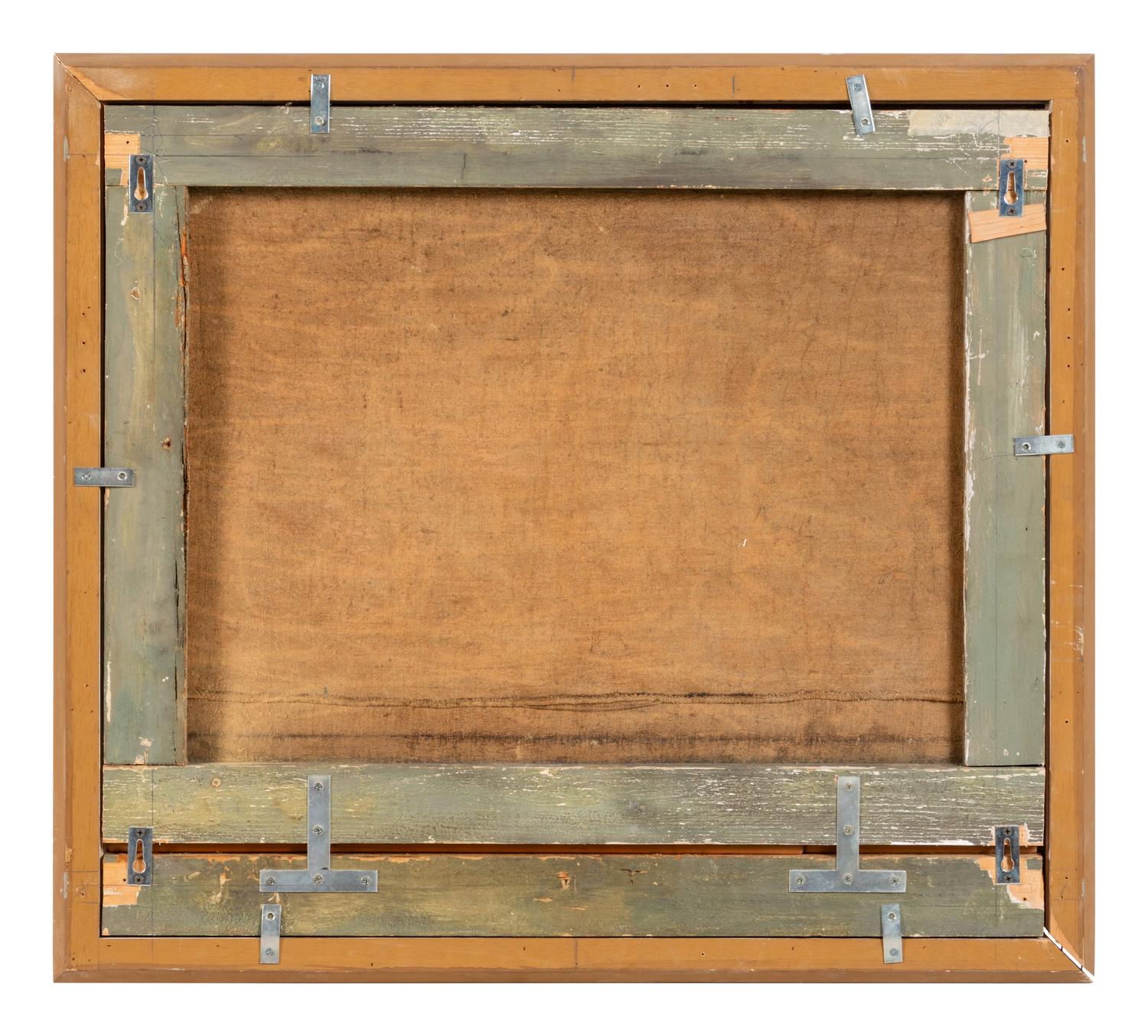 Ten French Painted Canvas Panels of Various Ports of France