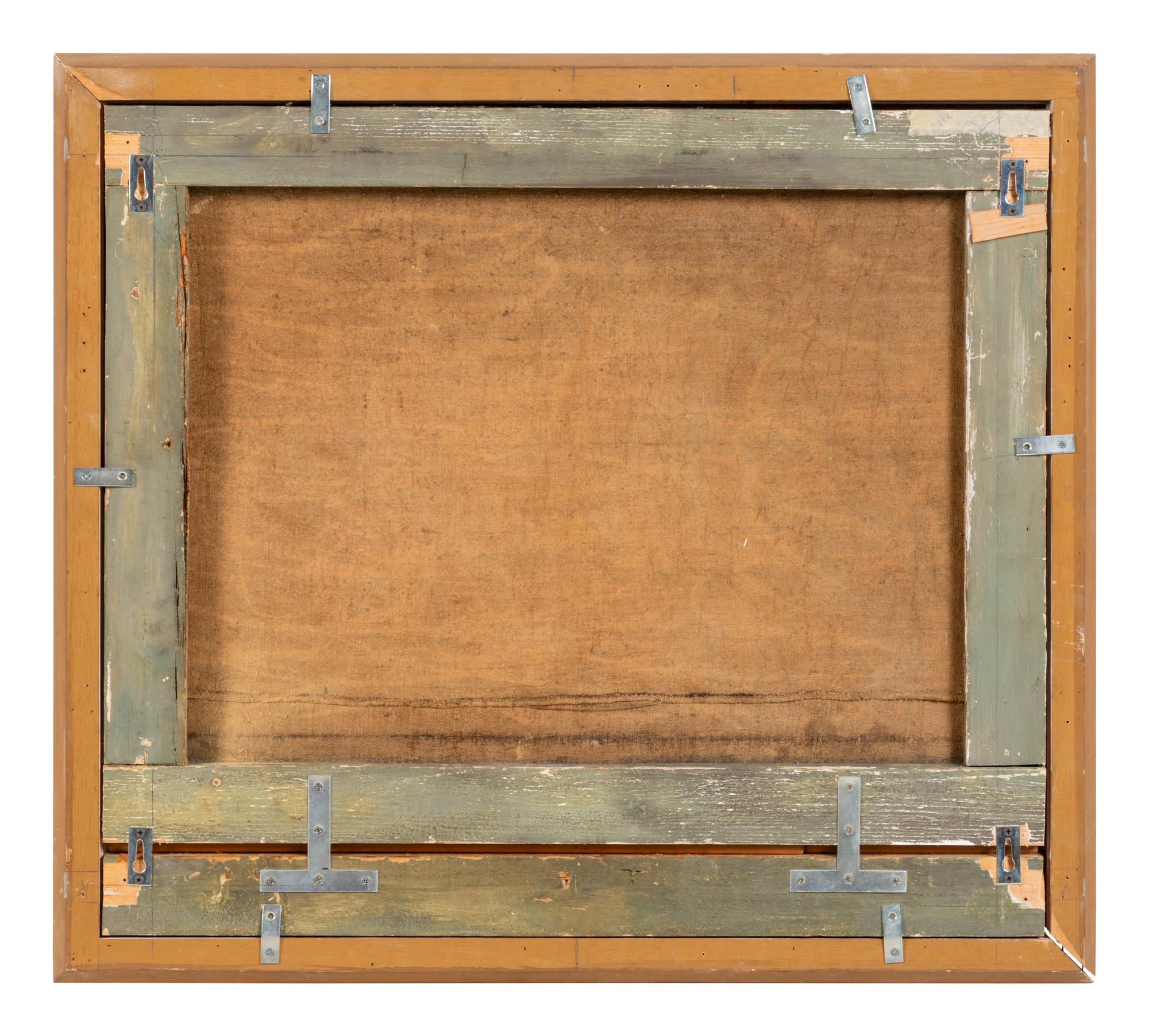 Ten French Painted Canvas Panels of Various Ports of France