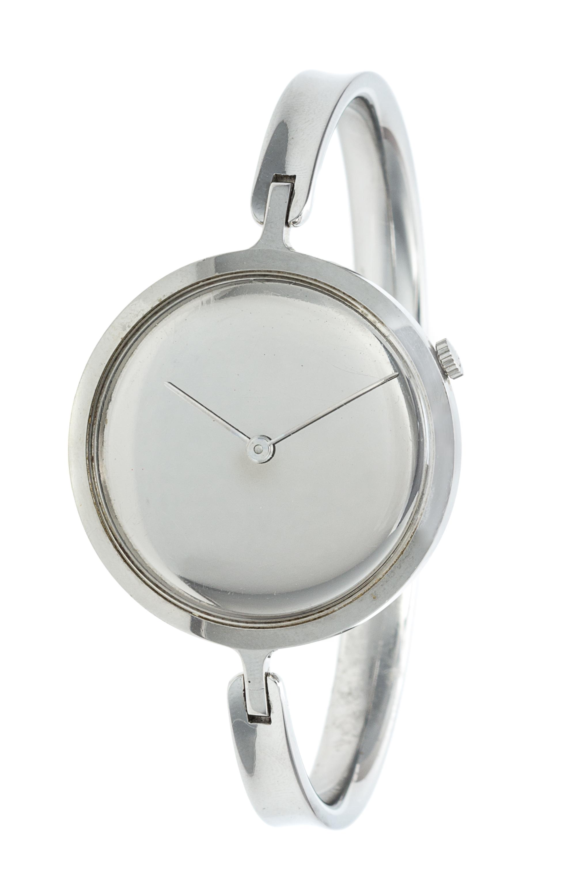 A Stainless Steel "Vivianna" Bangle Wristwatch, Vivianna Torun Bülow-Hüben for Georg Jensen,