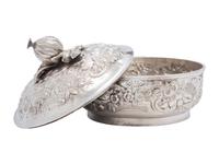 A Silver Repousse Lidded Serving Dish