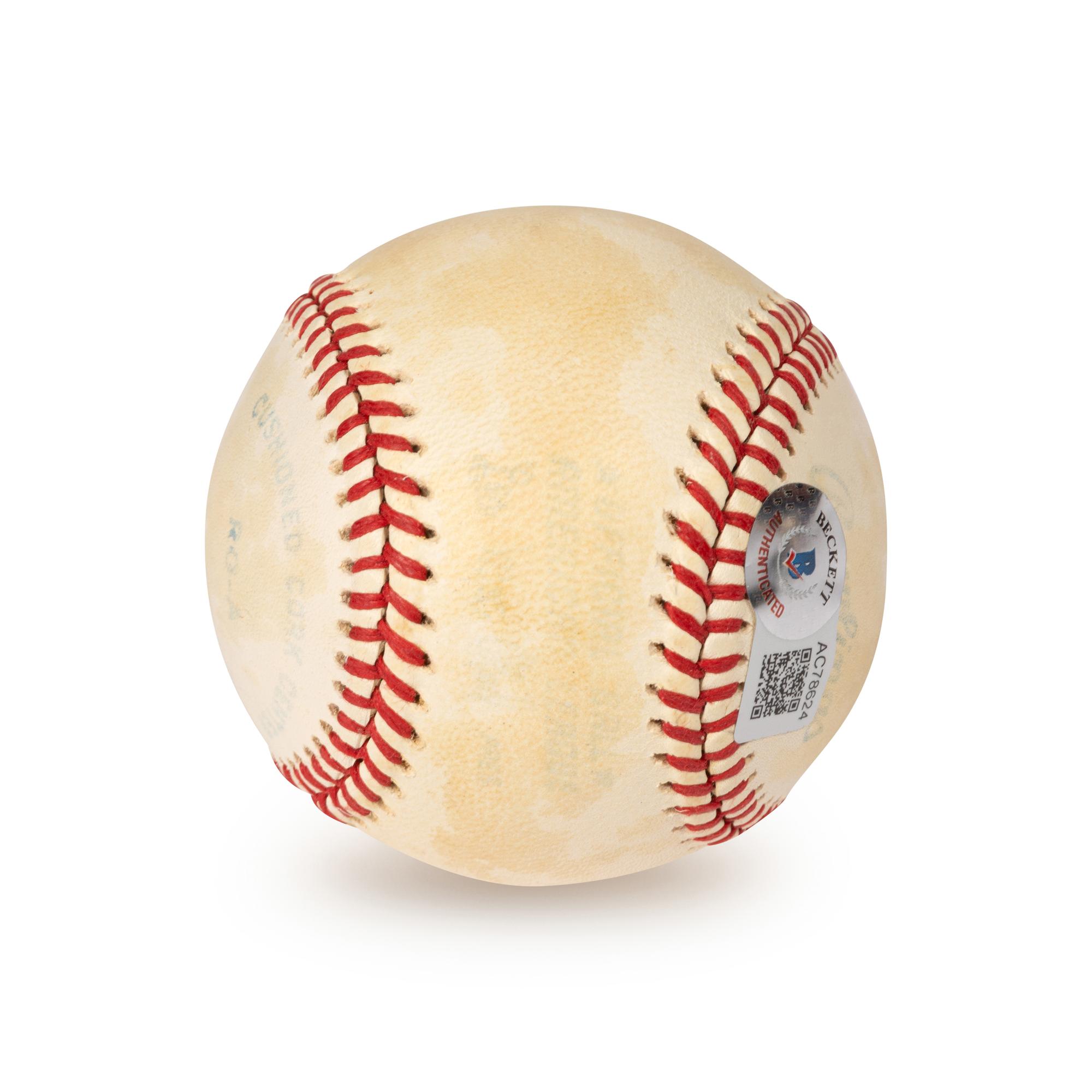 A Joe DiMaggio Single Signed Autograph Baseball (Beckett Authentication Services Hologram)
