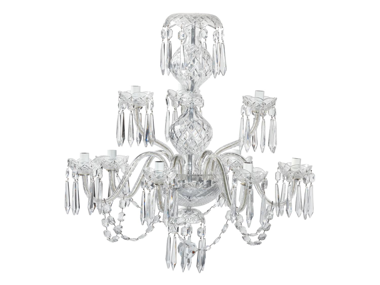 A Waterford Crystal Nine-Light Chandelier