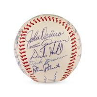 A 1965 Baltimore Orioles Team Signed Autograph Baseball