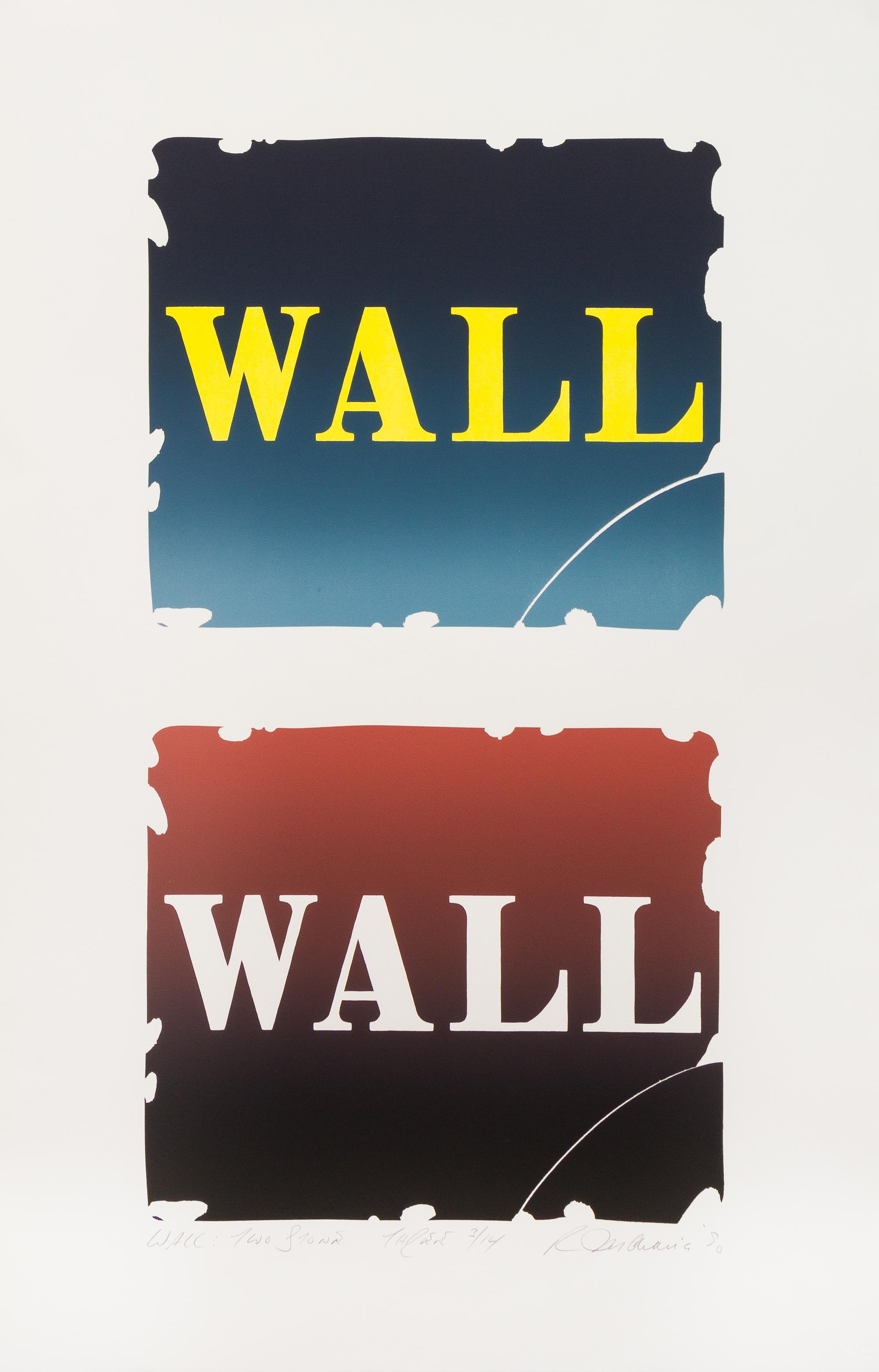 Robert Indiana, (American, 1928-2018), Wall: Two Stones - Three, 1990