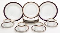 A Fitz and Floyd Partial Service Diameter of salad plate 7 1/2 inches. — 20TH CENTURY
