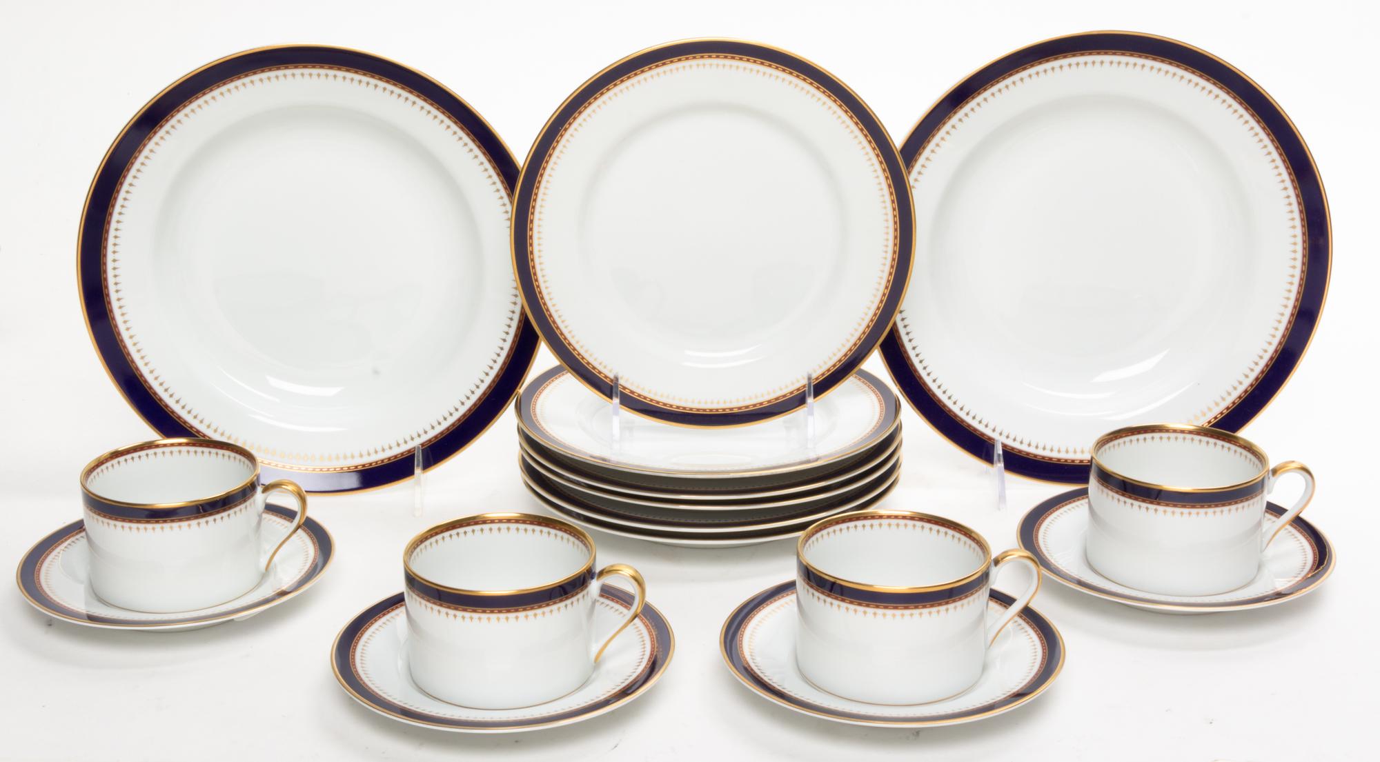 A Fitz and Floyd Partial Service Diameter of salad plate 7 1/2 inches. — 20TH CENTURY