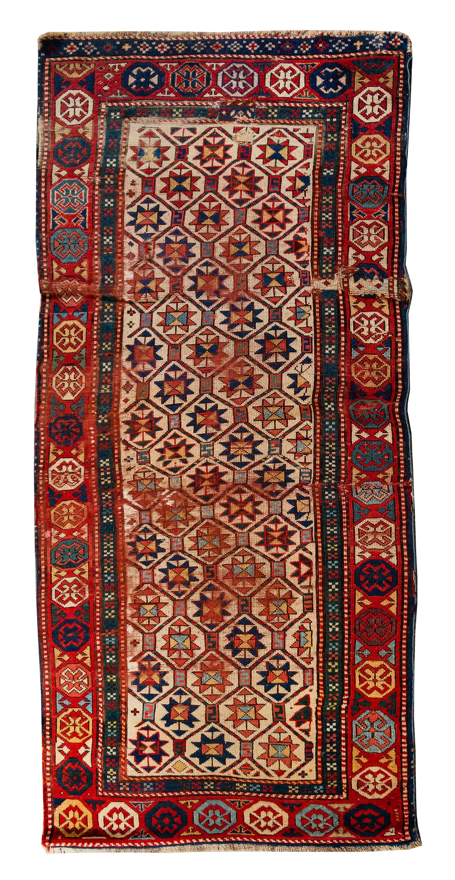 A Kazakh Wool Runner 7 feet 6 inches x 3 feet 4 inches. — EARLY 20TH CENTURY