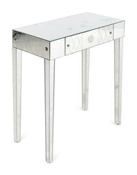 A Mirrored Dressing Table and Stool