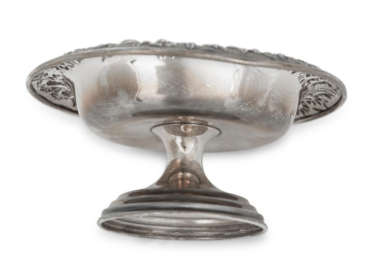 An S. Kirk & Son Silver Repoussé Compote