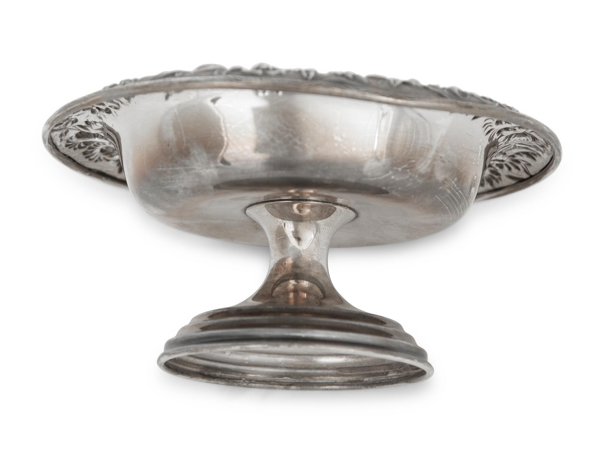 An S. Kirk & Son Silver Repoussé Compote