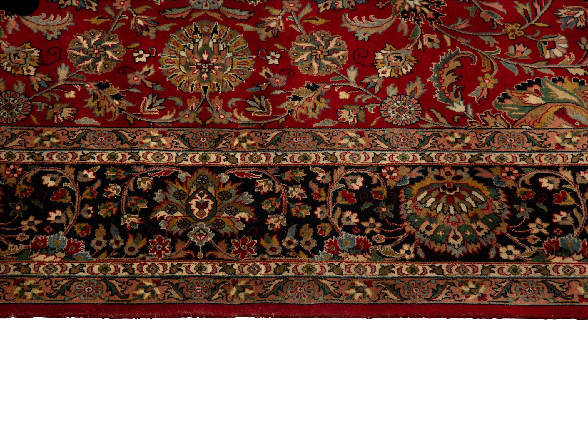 An Indian Persian Design Wool Rug