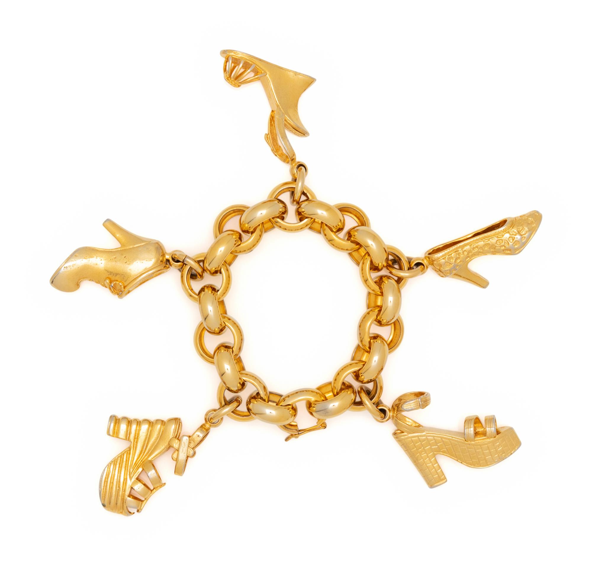 Ferragamo, Iconic Shoe Charm Bracelet