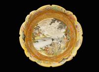 A finely decorated Satsuma-type large bowl, Kinkozan workshop, Meiji period 薩摩燒式大盌 錦光山造 明治