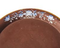 A Wedgwood Redware and Parcel-Gilt Jardinière and Liner