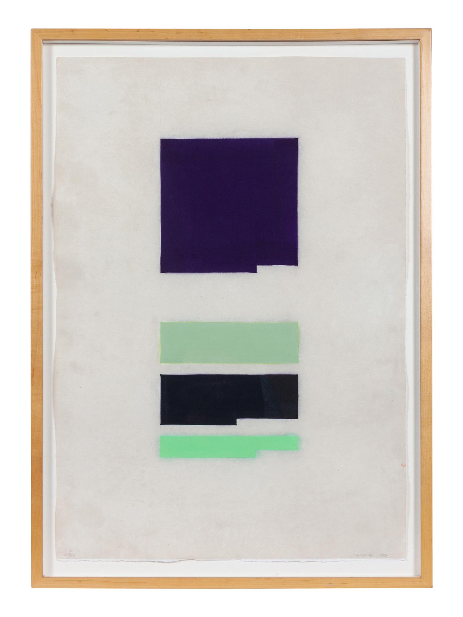Chrome Orange, Chrome Violet , and Zinc White (A Group of Three Works)