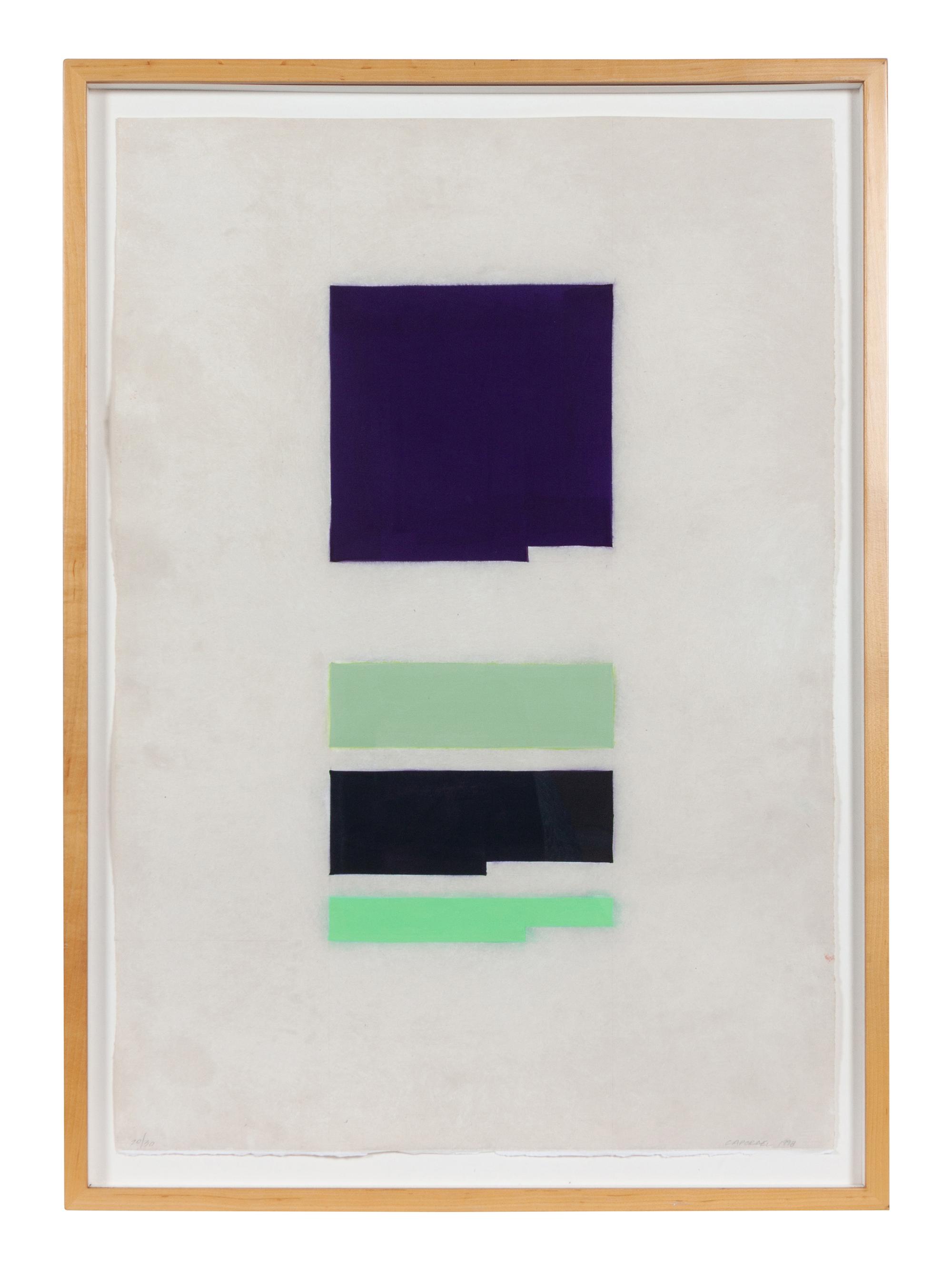 Chrome Orange, Chrome Violet , and Zinc White (A Group of Three Works)