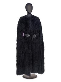 Saint Laurent Rive Gauche Feather Cape