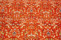 A Tabriz Hunting Design Border Wool Rug