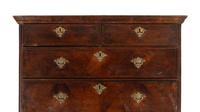 A Queen Anne Walnut Chest on Stand
