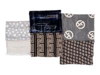 Collection of Twelve Scarves; Ten Armani, One Etro, One Gianfranco Ferre, 1990-2010s
