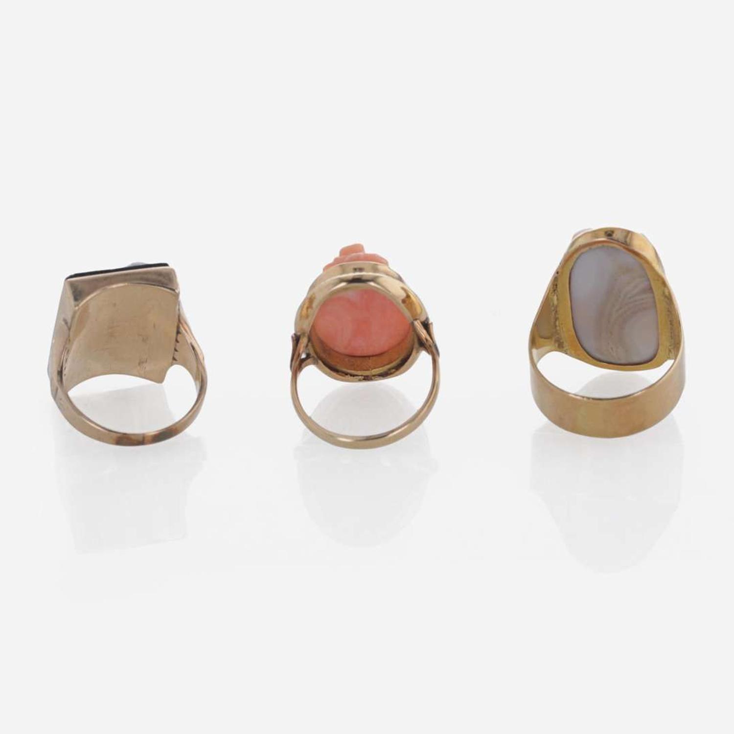 A Miscellaneous Collection of Gold Jewelry