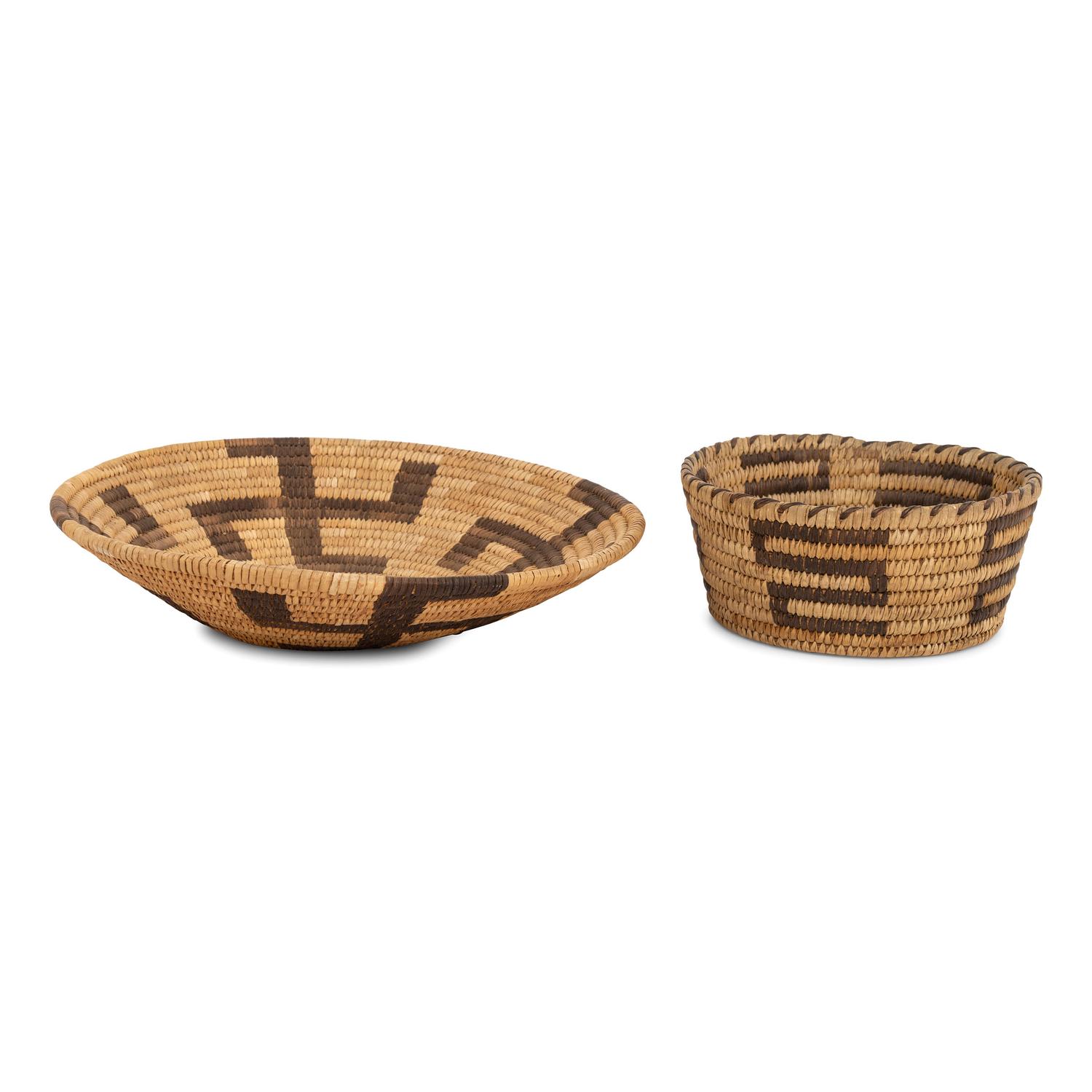 Pair of Tohono O'odham Baskets