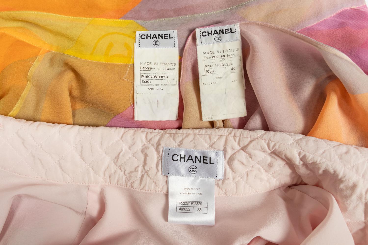 Three Chanel Items: One Shirt and Camisole Set, One Shirt, 2000s