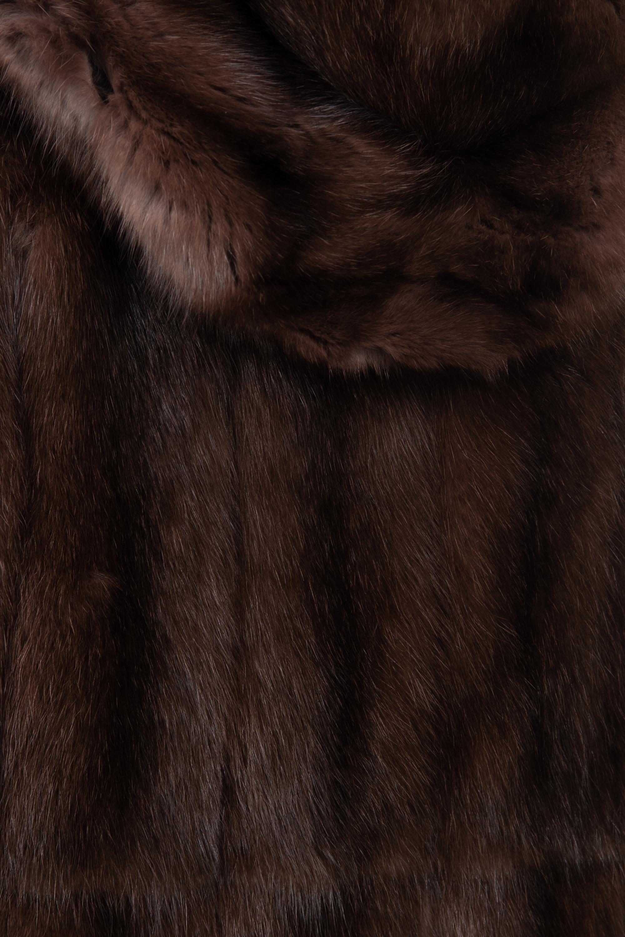 Mink Fur Hooded Vest, Attributed to J. Mendel