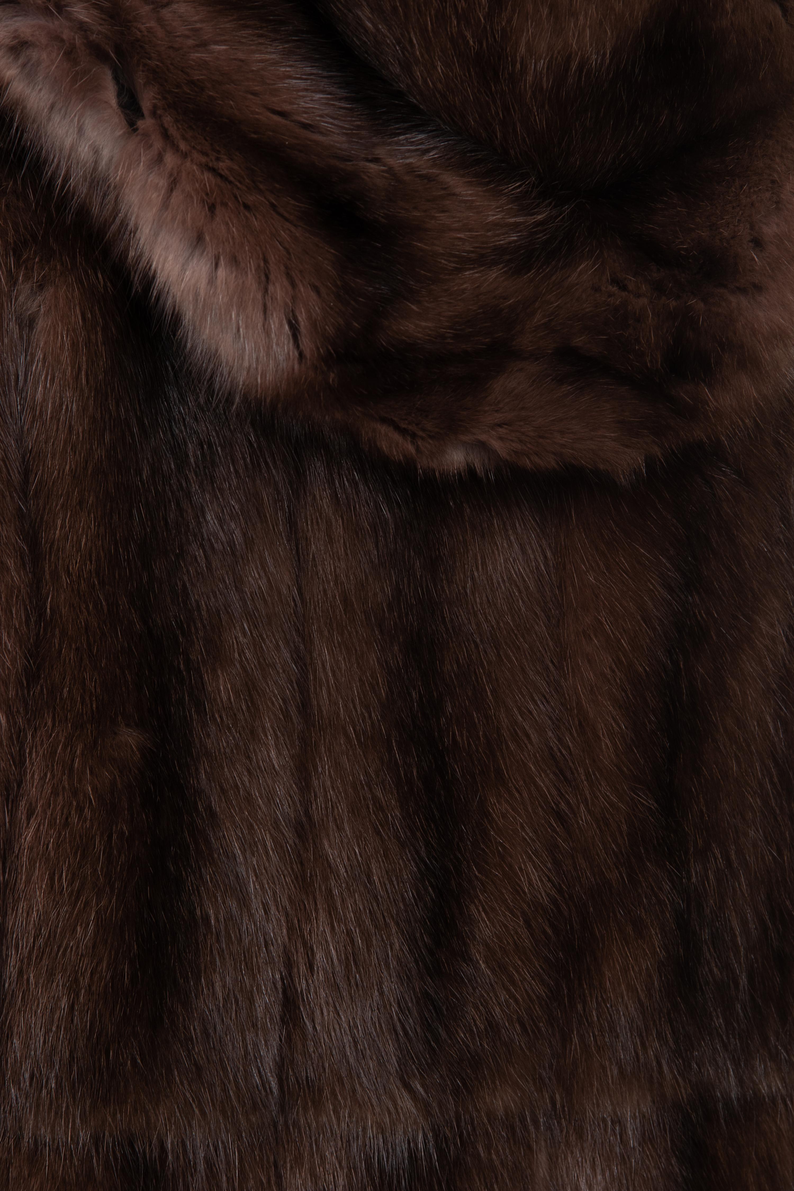 Mink Fur Hooded Vest, Attributed to J. Mendel