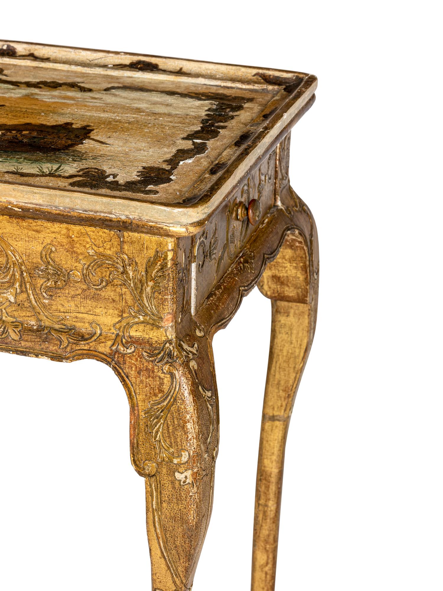 A Continental Giltwood Side Table