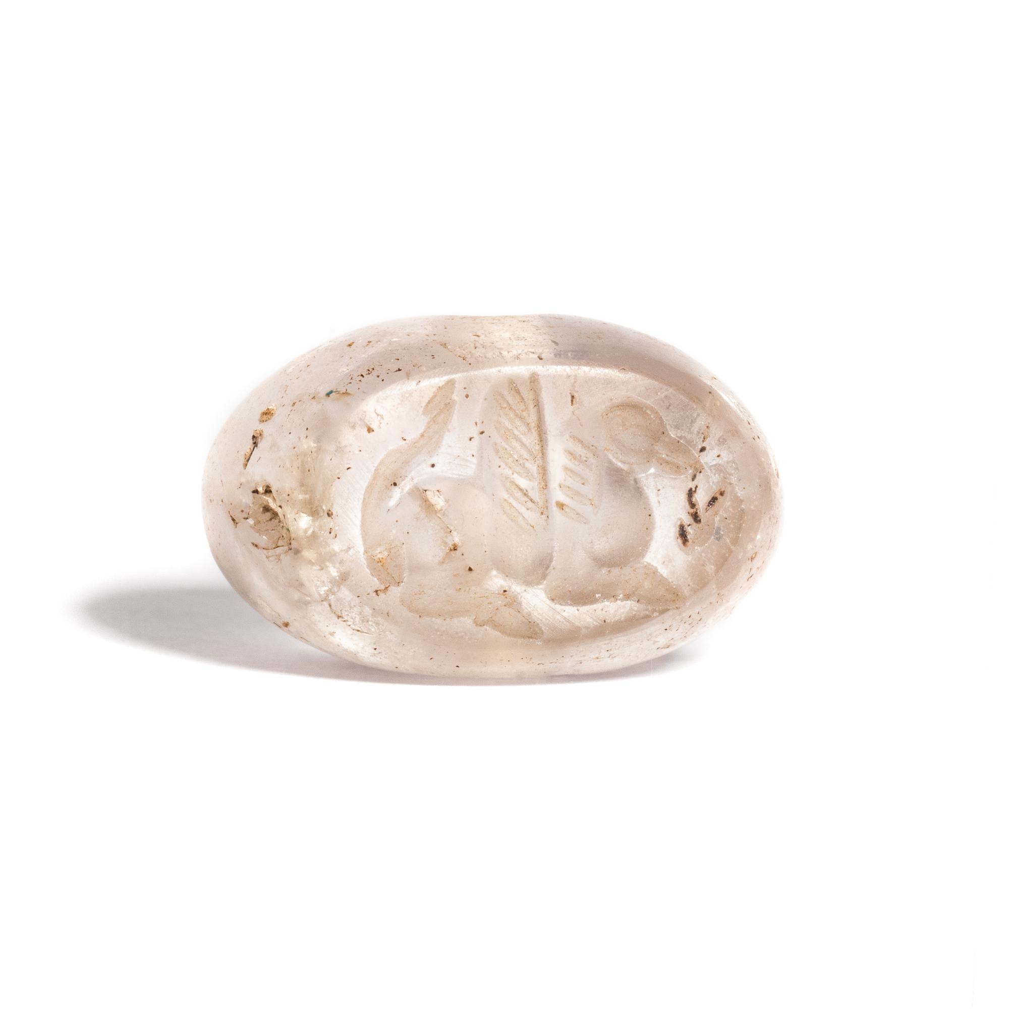 A Sasanian Rock Crystal Stamp Seal