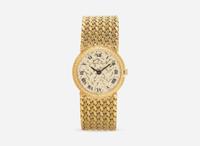 A Ladies 18K Yellow Gold Bueche Girod Watch
