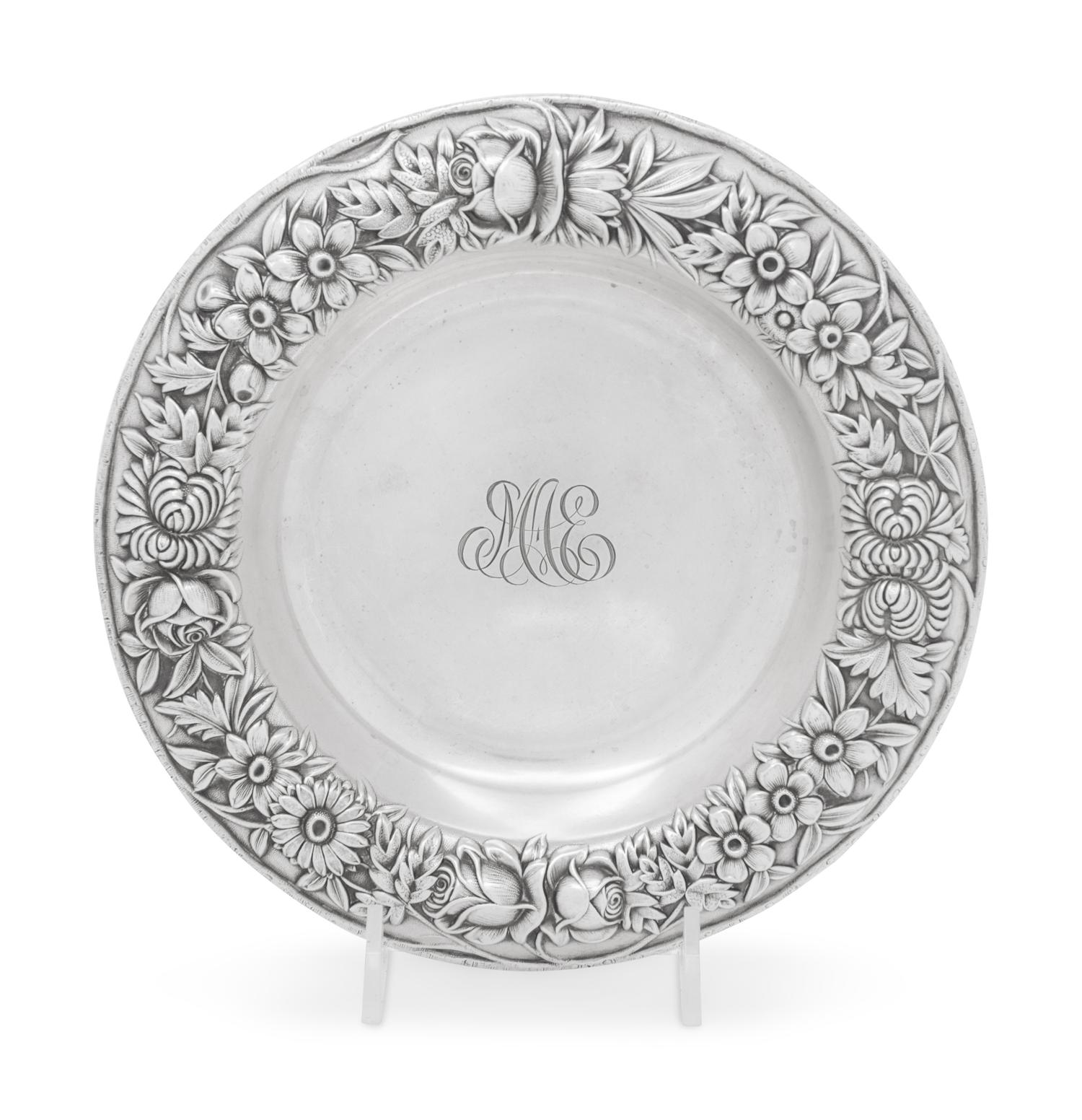 An American Silver Wine Coaster