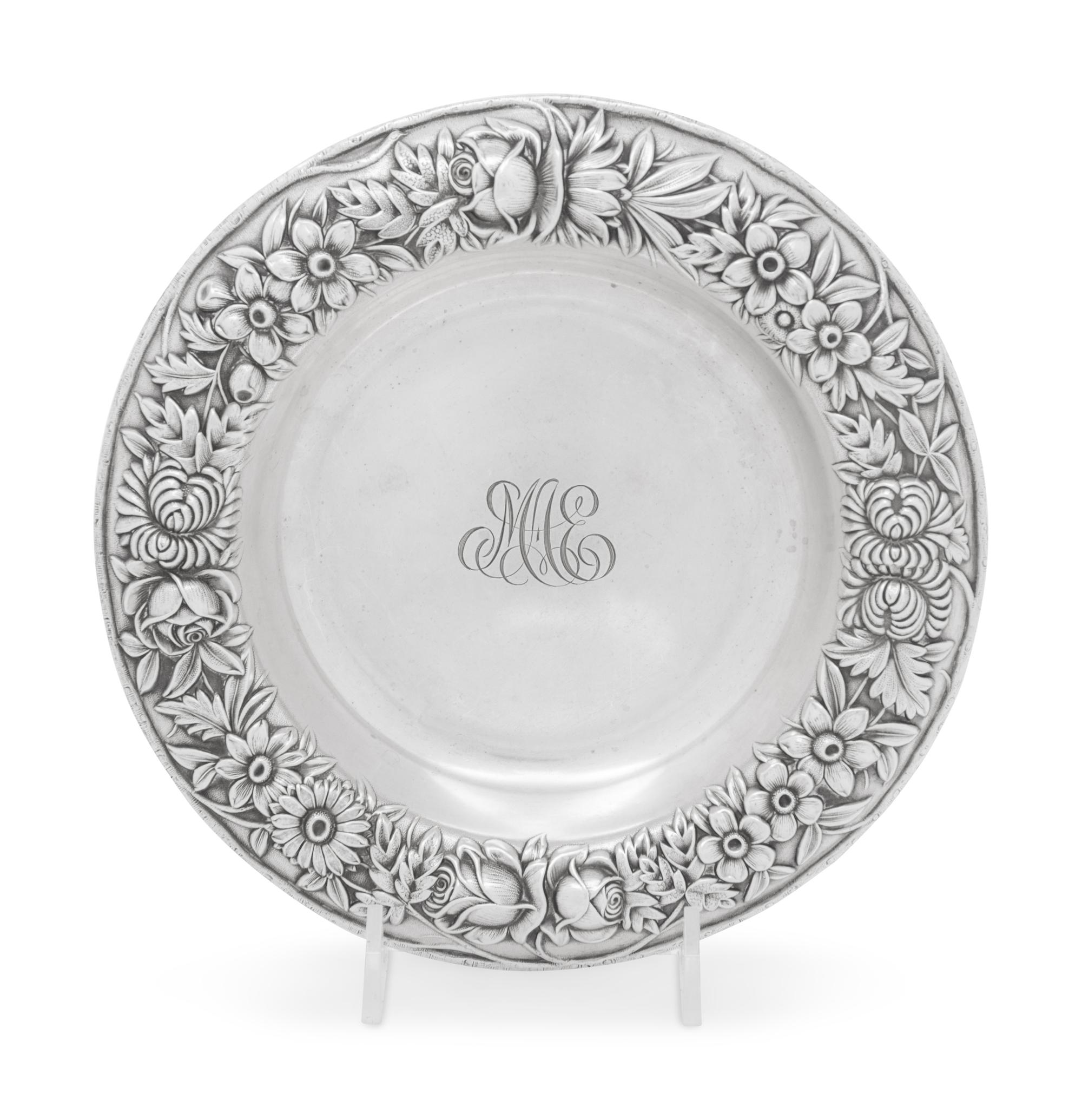 An American Silver Wine Coaster